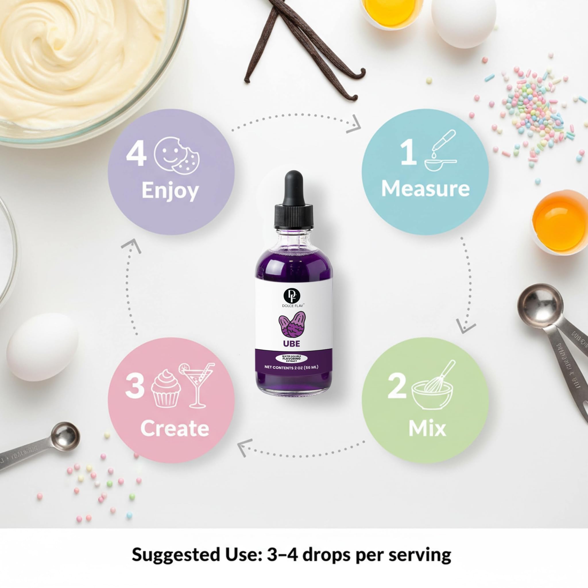 Dolce Flav Purple Ube Extract inspiring gourmet dishes with exotic flair