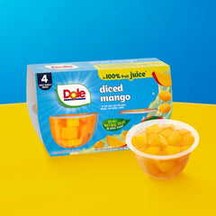 Dole mango snack portioned for easy on-the-go consumption.