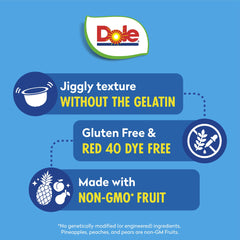 Dole Fruit Bowls breakfast-ready fruit bowls with no gelatin.