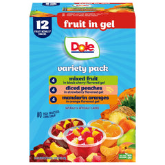 Dole diced peaches in gel snack for daily on-the-go