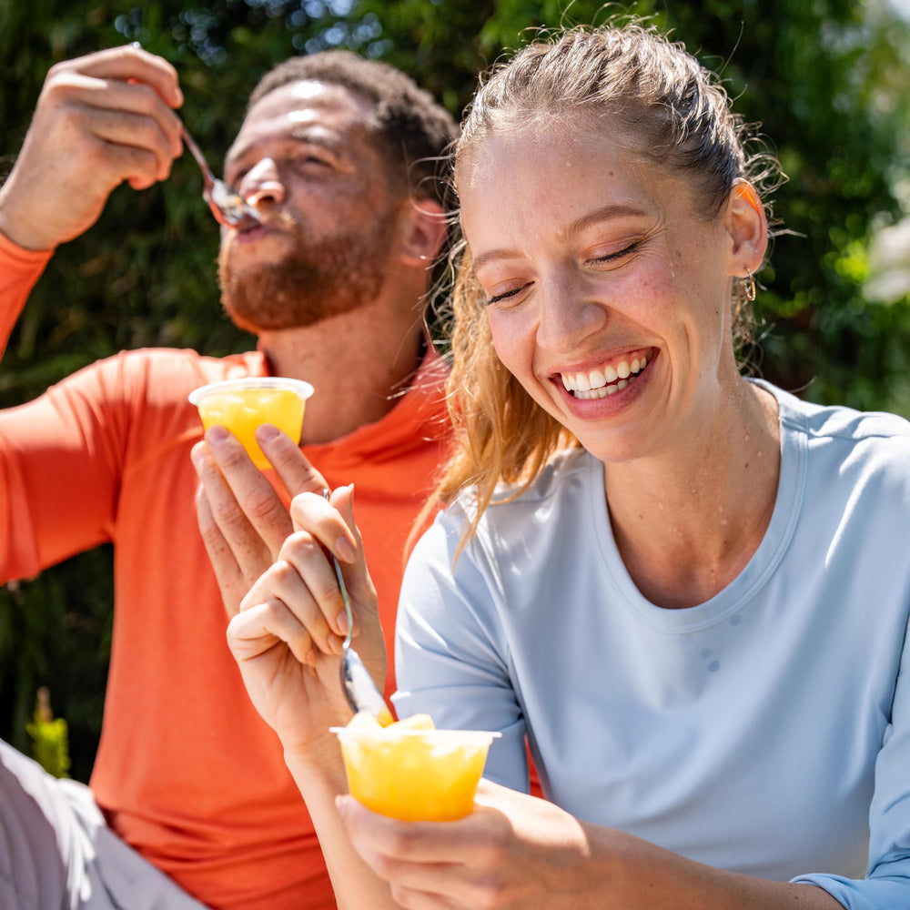 Dole Pineapple Tidbits no sugar added—crisp, refreshing family snack.