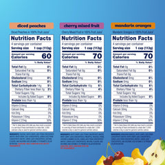 Dole Fruit Bowls mandarin oranges in juicy segments, perfect for lunch boxes.