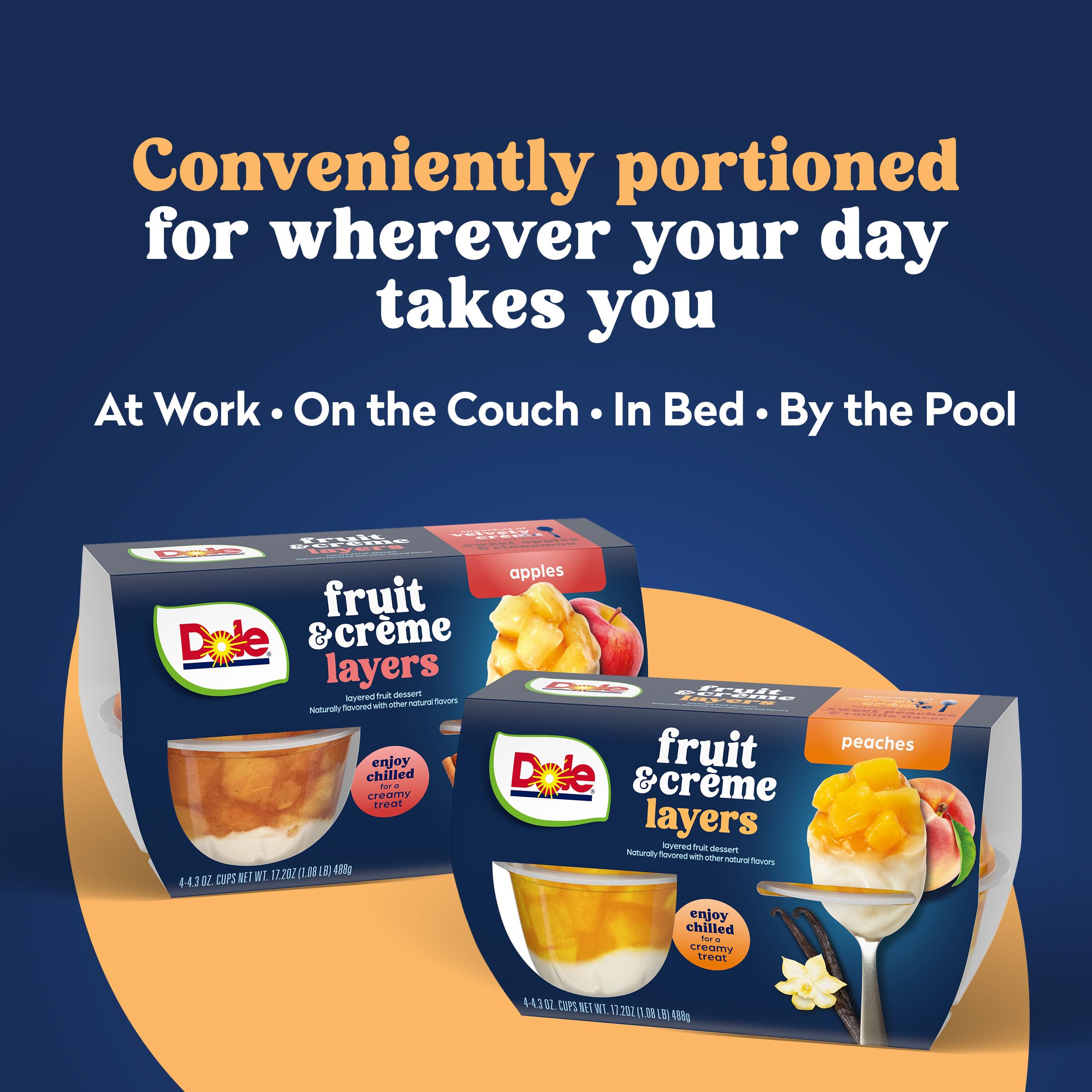 Chilled Dole snack cup ideal for lunch breaks and on the go
