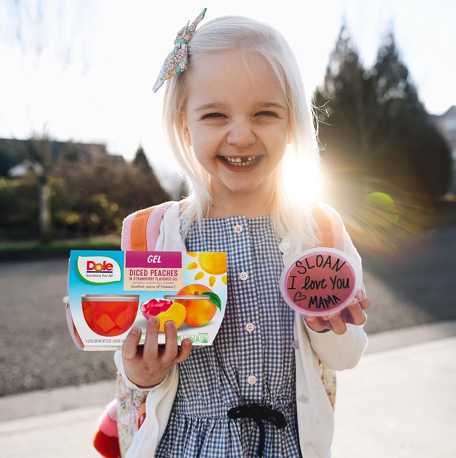 Dole fruit bowls provide non-GMO ingredients in a playful snack.
