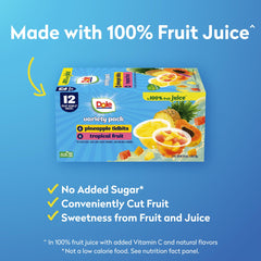Dole pre-cut fruit bowls emphasize convenience for easy prep.