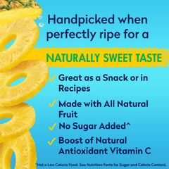 Dole Pineapple Slices No Sugar Added: ideal for lighter treats.