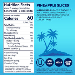 Dole Pineapple Slices Ready-to-Eat: perfect topping and recipe ingredient.