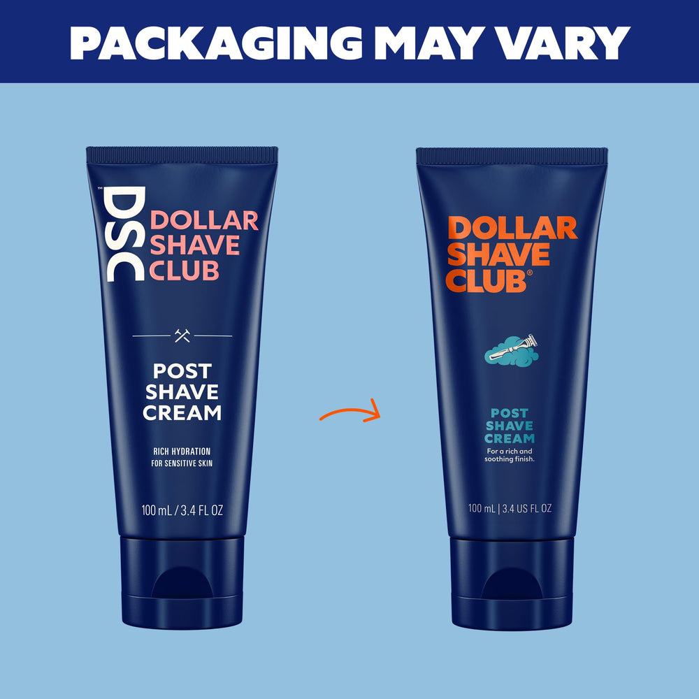 Dollar Shave Club gentle cream absorbs quickly leaving non-greasy skin.