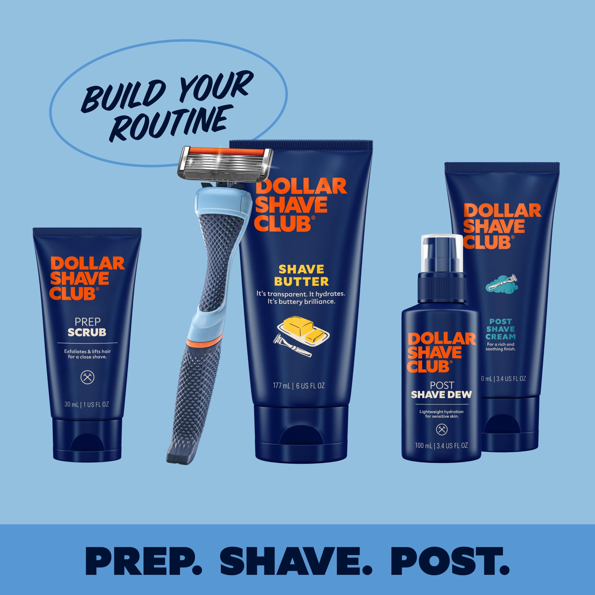 Dollar Shave Club stainless steel blades provide consistent performance.