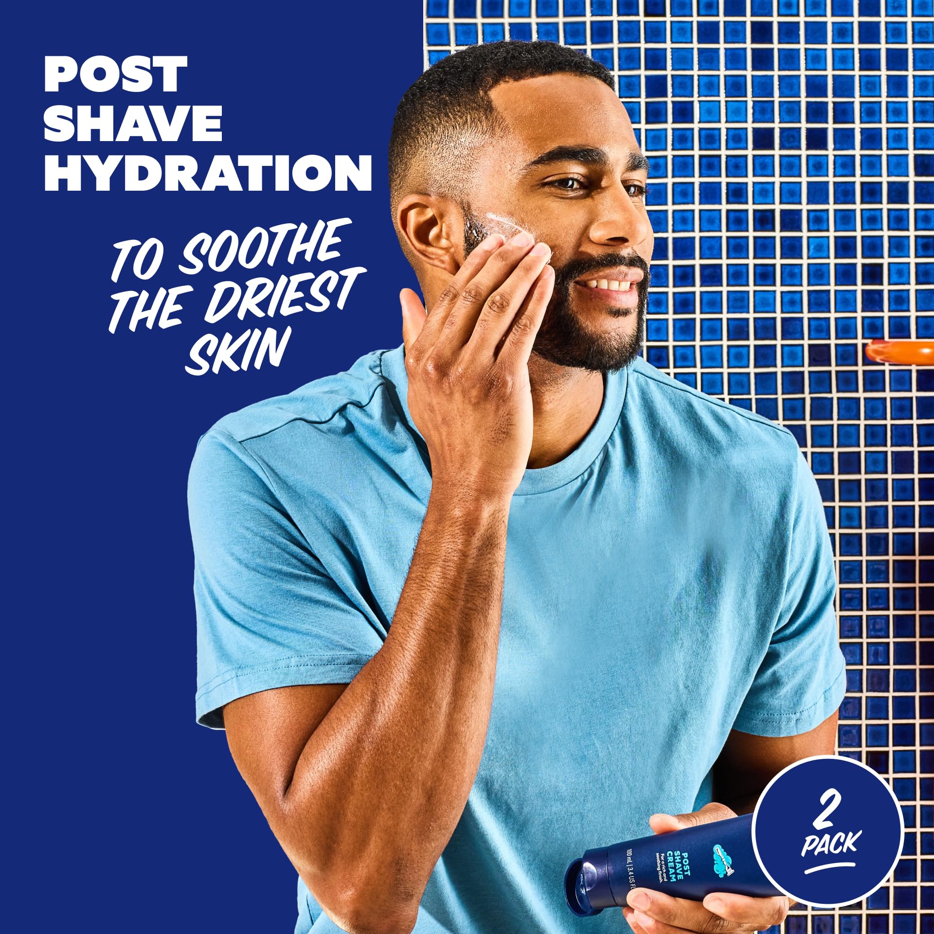 Dollar Shave Club safflower oil aloe hydration illustration.