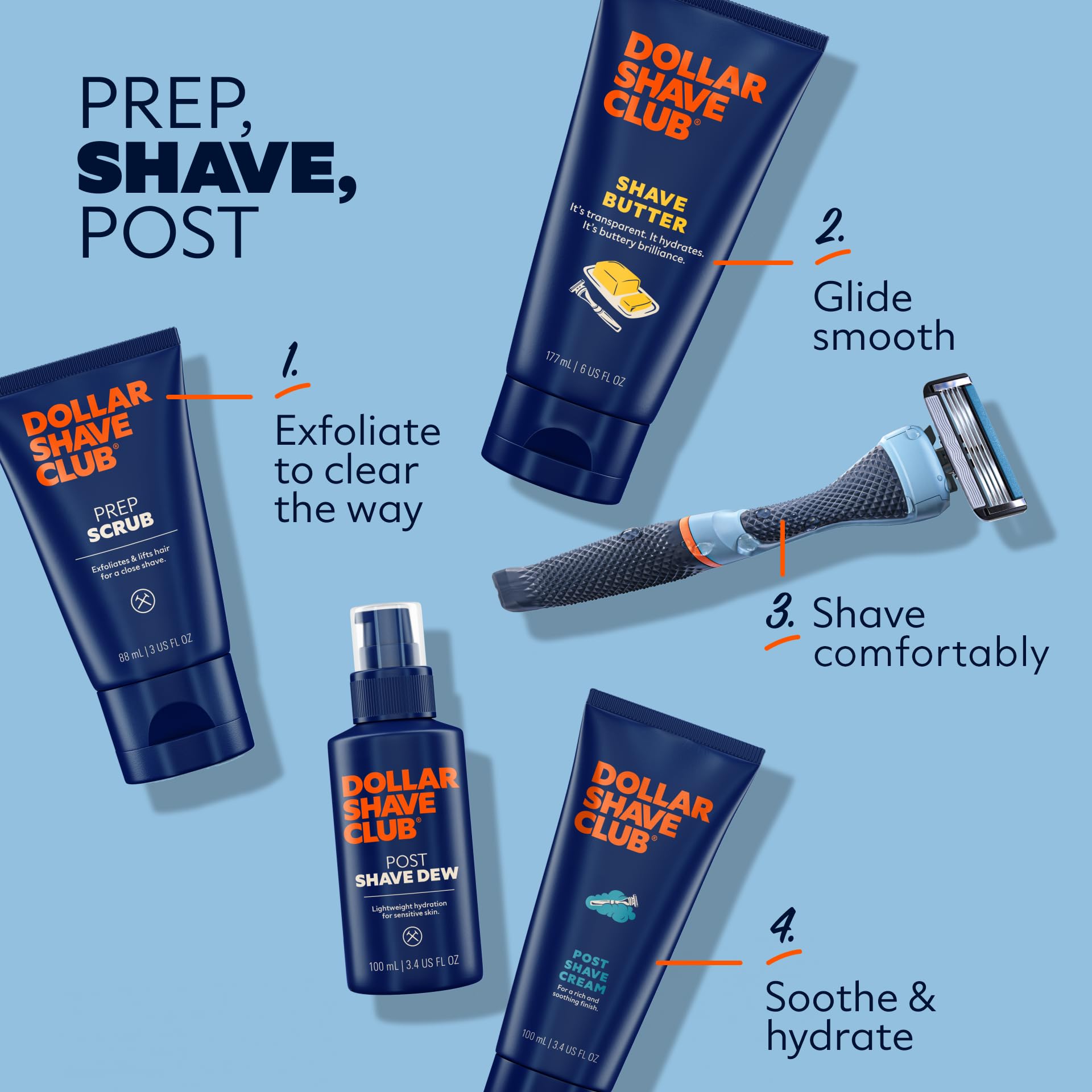 Dollar Shave Club Shave Butter two-pack value and convenience