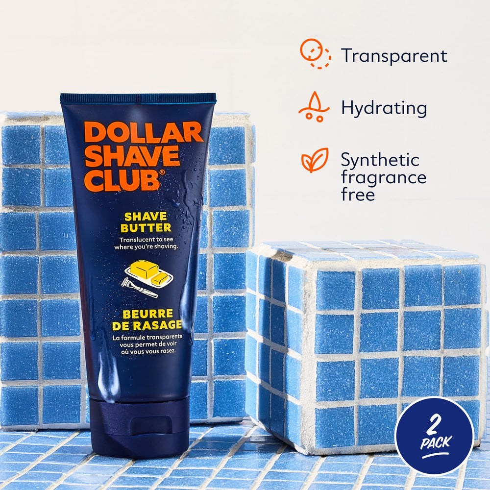 Dollar Shave Club Shave Butter on skin for smooth glide