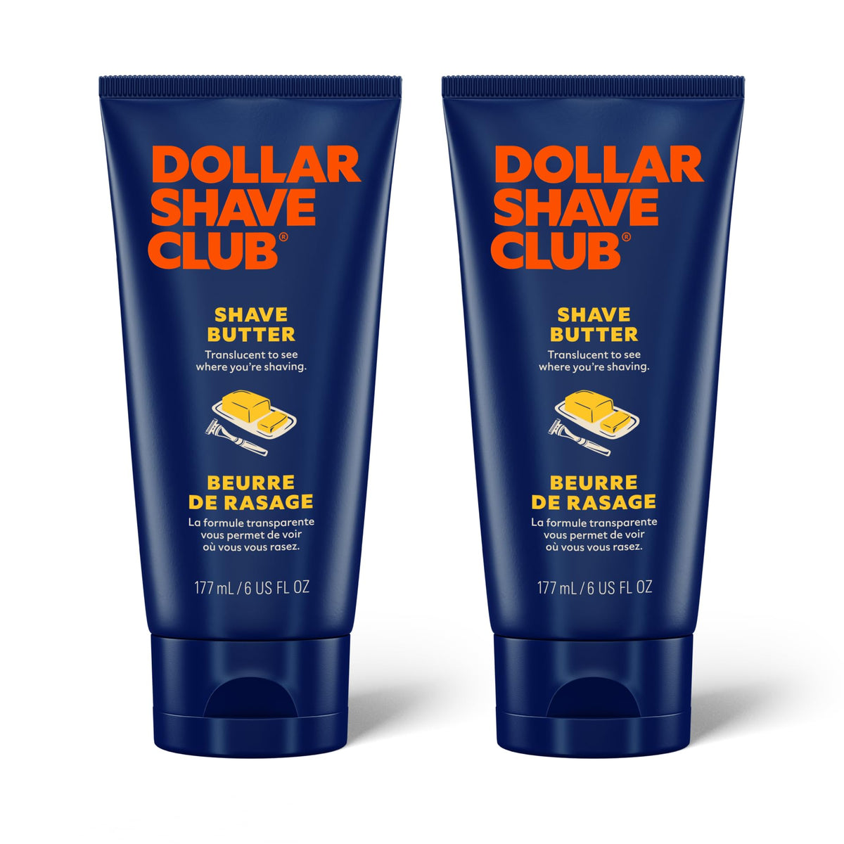 Dollar Shave Club Shave Butter bottle pour for precise application
