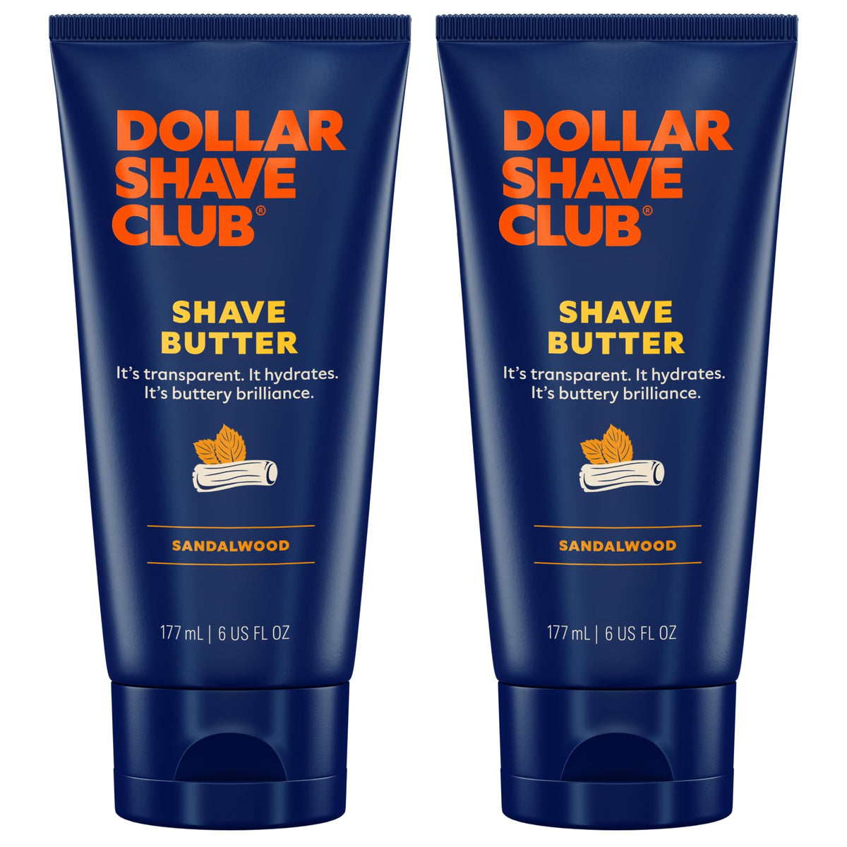 Dollar Shave Club Shave Butter Sandalwood pack 2 shown for precise shaving