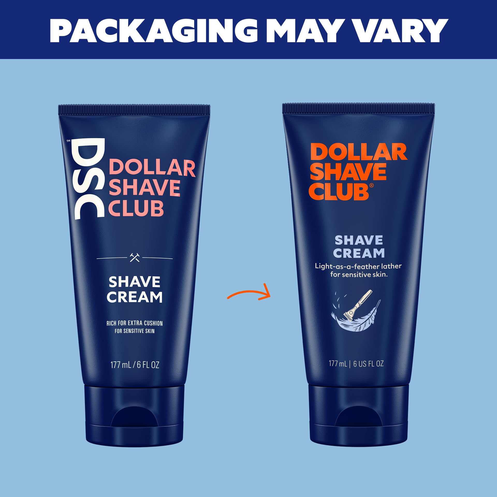 Dollar Shave Club Shave Cream in a bathroom routine setup.