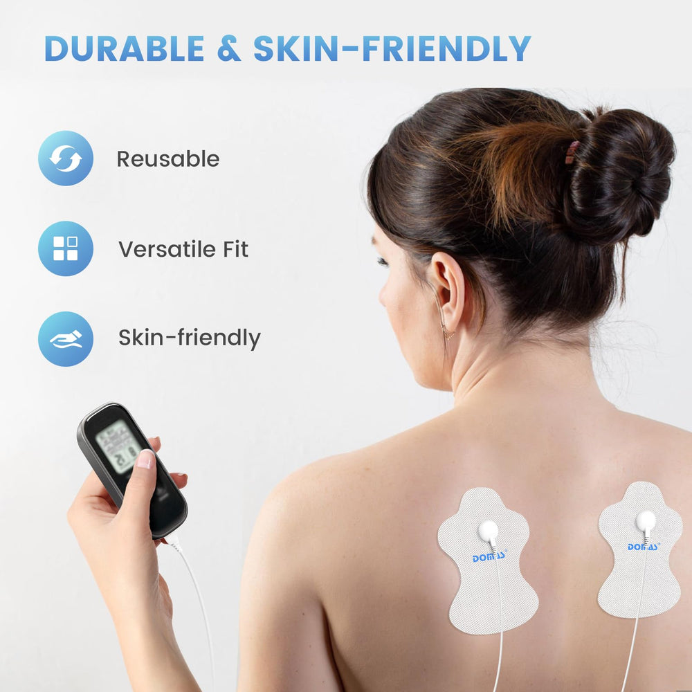 DOMAS medical-grade electrode pads with non-woven backing for comfort