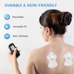 DOMAS medical-grade electrode pads with non-woven backing for comfort