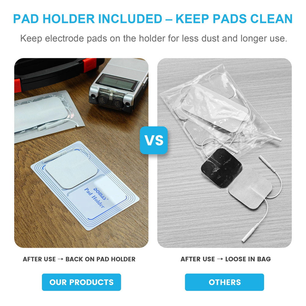 DOMAS latex-free pad reduces skin irritation during use.