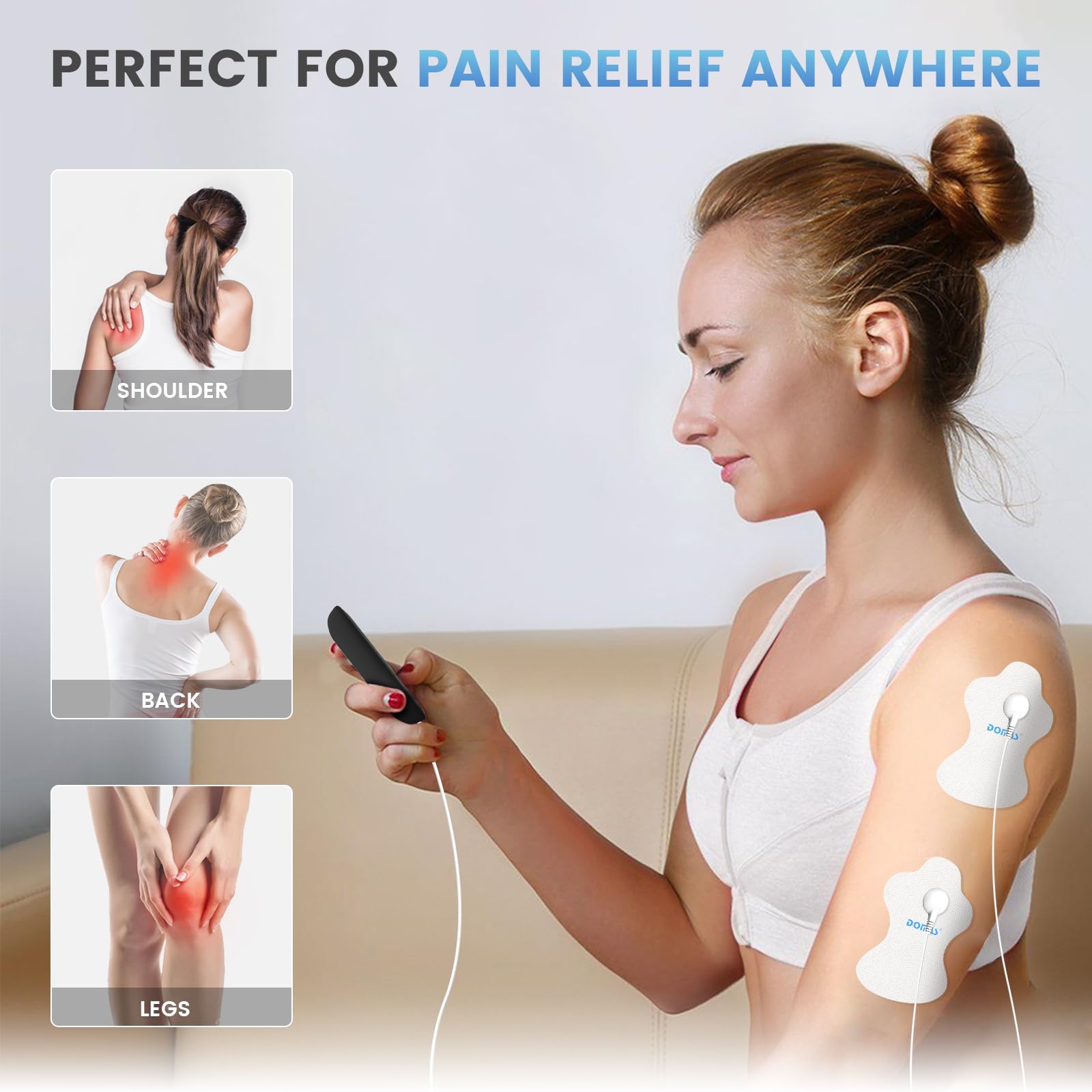 DOMAS gel adhesive provides reliable contact and easy placement