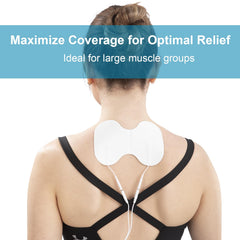 Domas 2x4 pad provides medium coverage for targeted muscle sessions