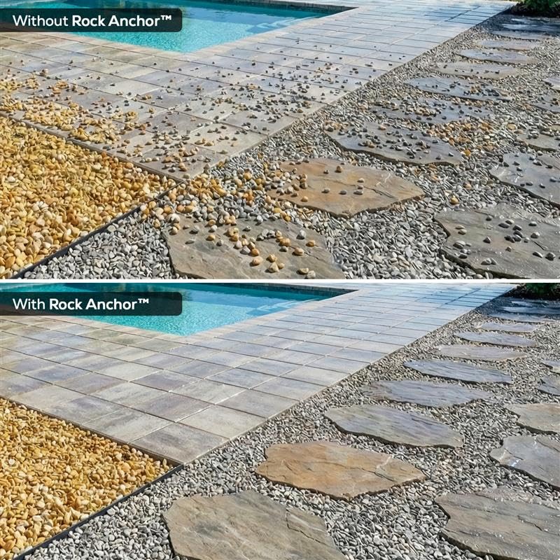 Dominator Rock Anchor spray application prevents shifting under wind and rain.