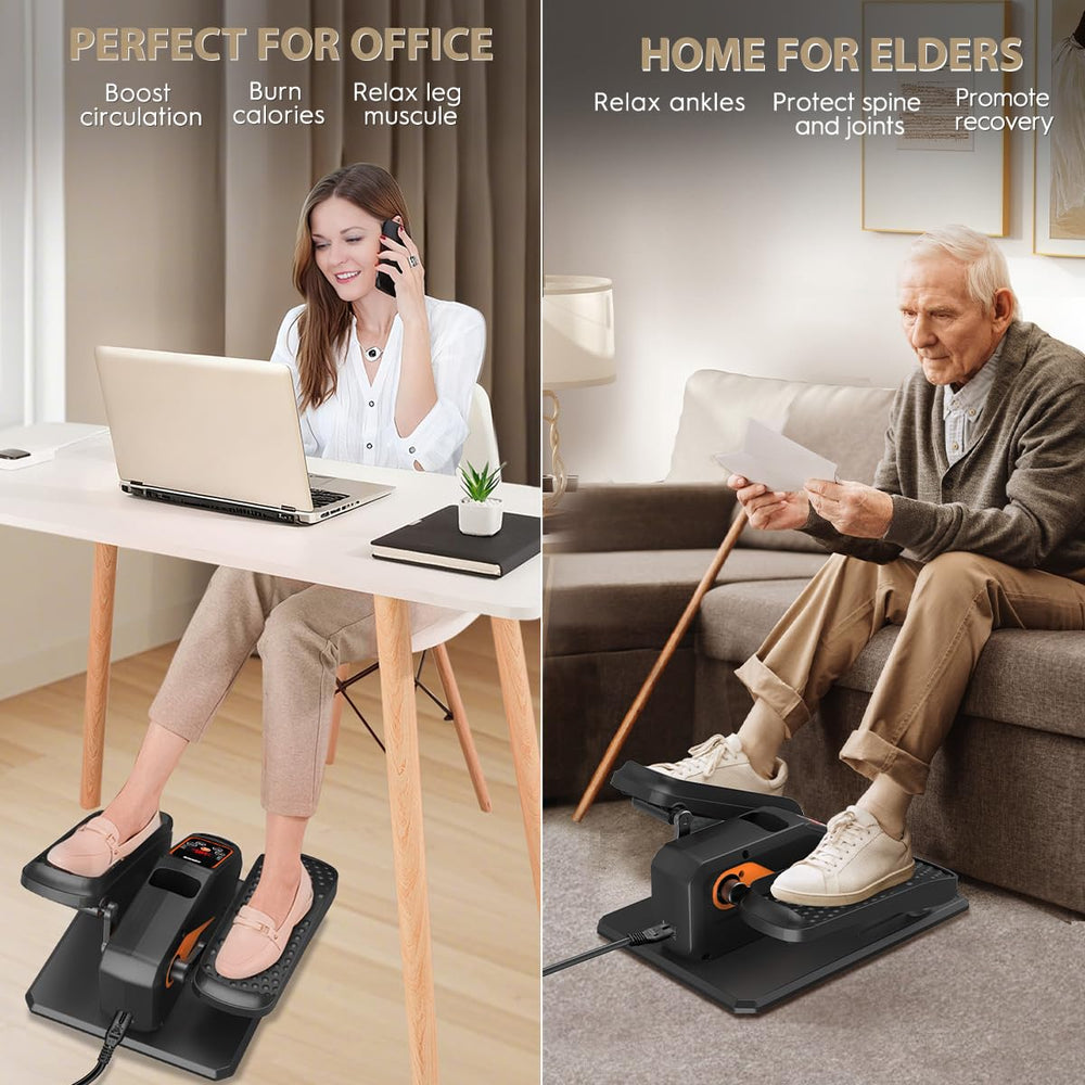 DOMNIU under desk elliptical compact design fits small desks.