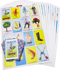 Don Clemente Loteria authentic Mexican game with colorful tablas for family play