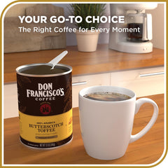 Premium 100% Arabica beans for Don Francisco's Butterscotch Toffee flavor.