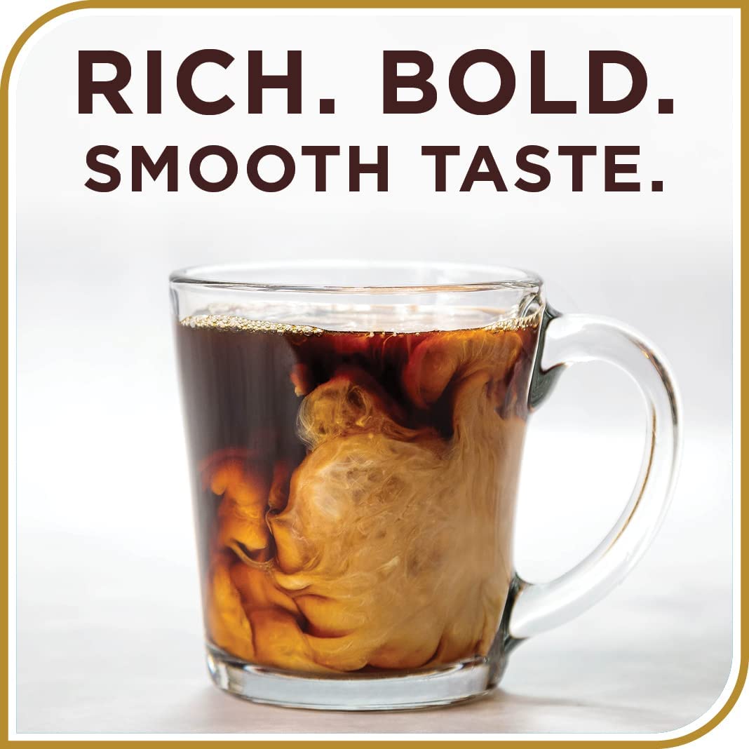 Steaming cup showcases inviting aroma and hazelnut flavor from Don Francisco's blend.