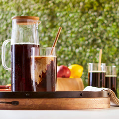 Medium-dark roast coffee beans for bold cold brew flavor notes