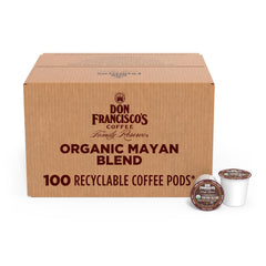 Don Francisco's Organic Mayan Blend pods front view for quick morning brew