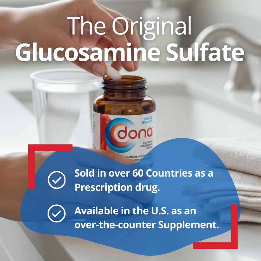 Dona bottle front packaging emphasizing natural joint health support