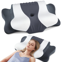 Donama cervical neck pillow with ergonomic design supports head and spine alignment.
