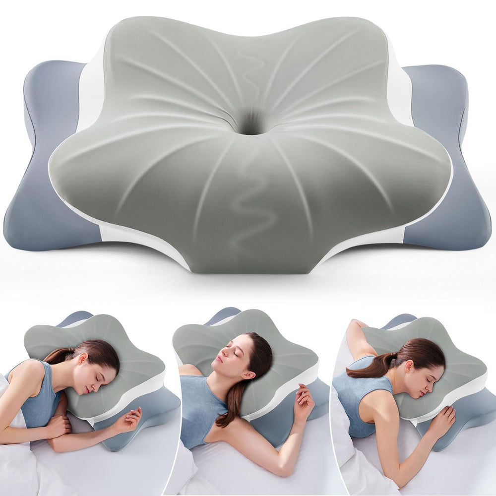 DONAMA cervical pillow memory foam core supports personalized neck comfort