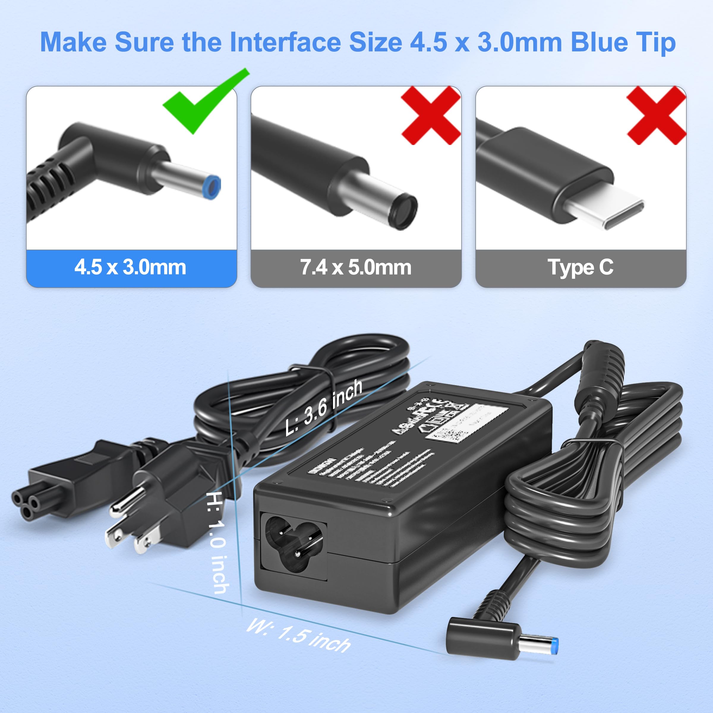 Dongni 65W charger package includes everything you need