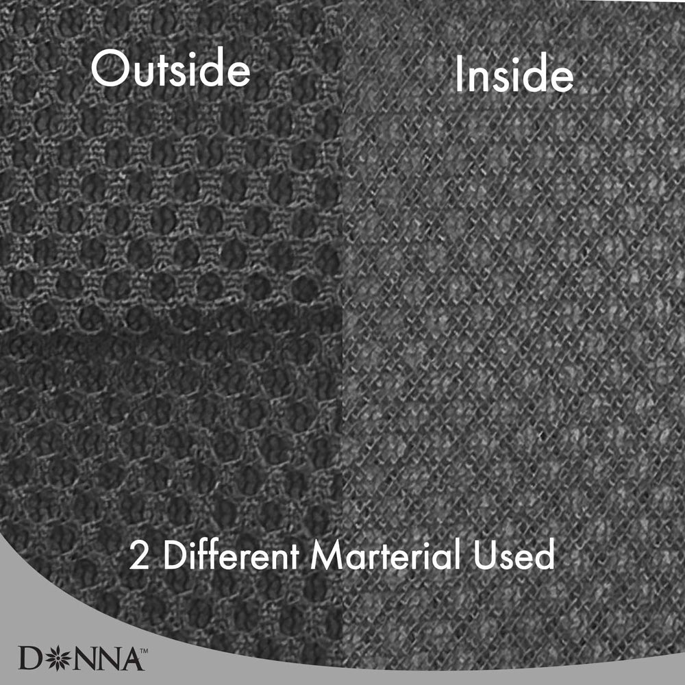 Donna Deluxe wrap emphasizes breathable mesh and soft foam padding for all-night comfort.