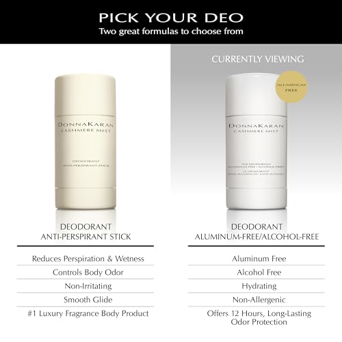 Donna Karan Cashmere Mist deodorant stick shows amber floral scent for everyday elegance