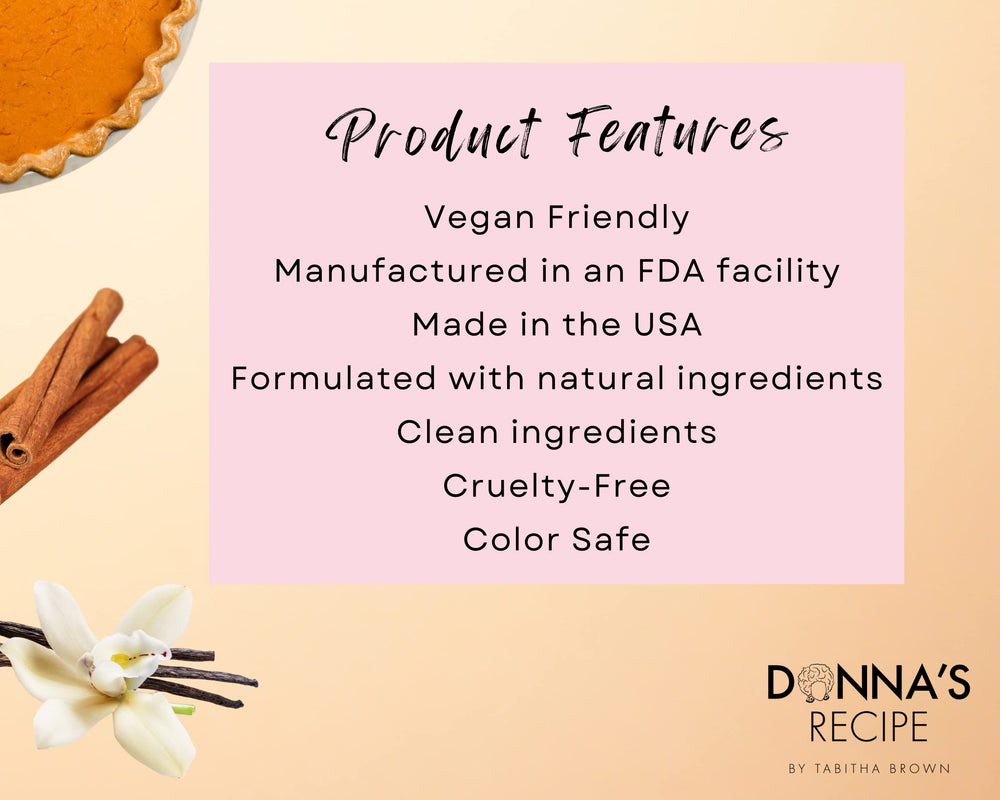 Donna's Recipe jar side view highlighting clean formula