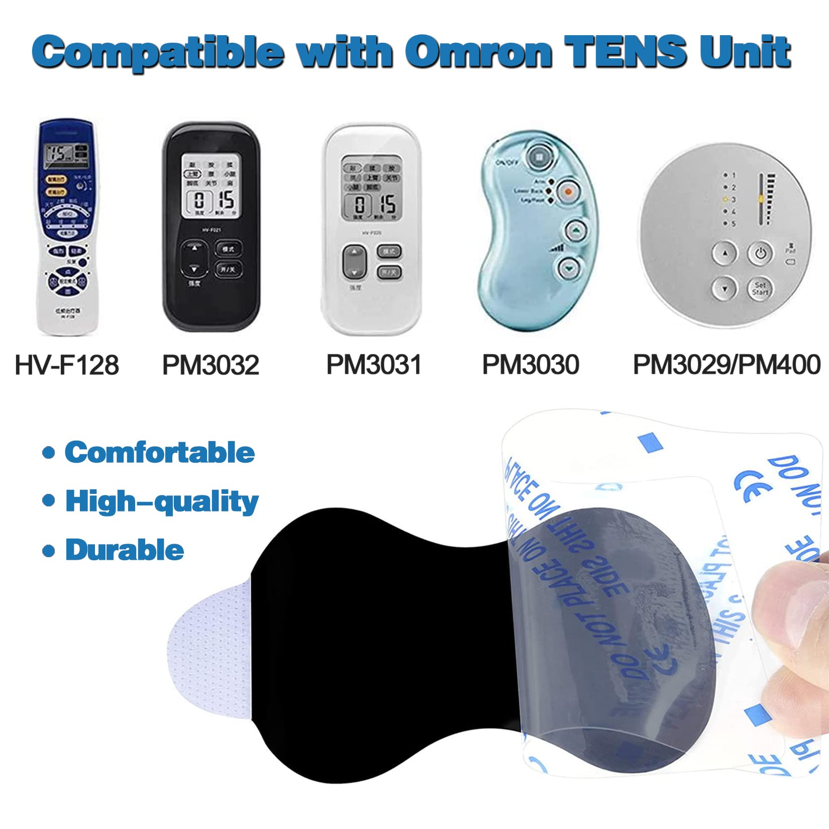 DONSINU electrode pad with snap connection for easy replacements.