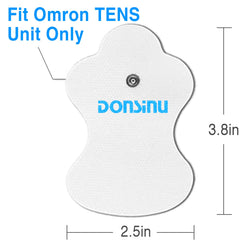 DONSINU tens pads reusable up to 150 times with consistent conductivity.