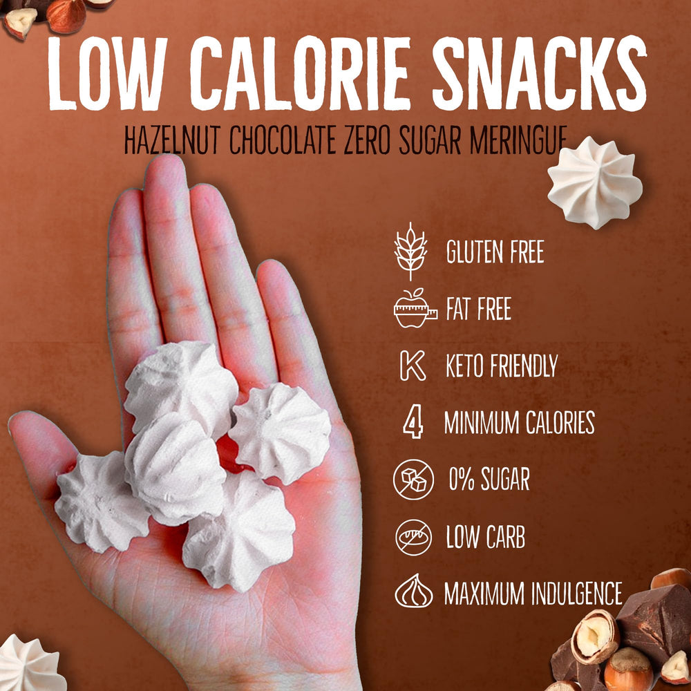 Don't Worry Meringue Double Chocolate—zero sugar dessert option.