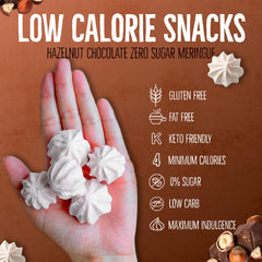 Don't Worry Meringue Double Chocolate—zero sugar dessert option.