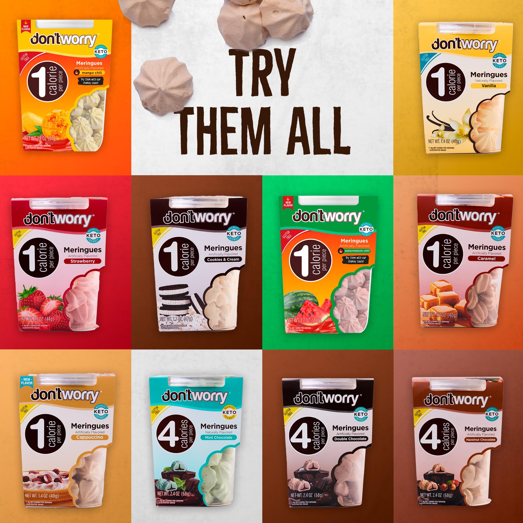 Don't Worry Meringue Gluten-Free Snacks—mindful snacking ready.
