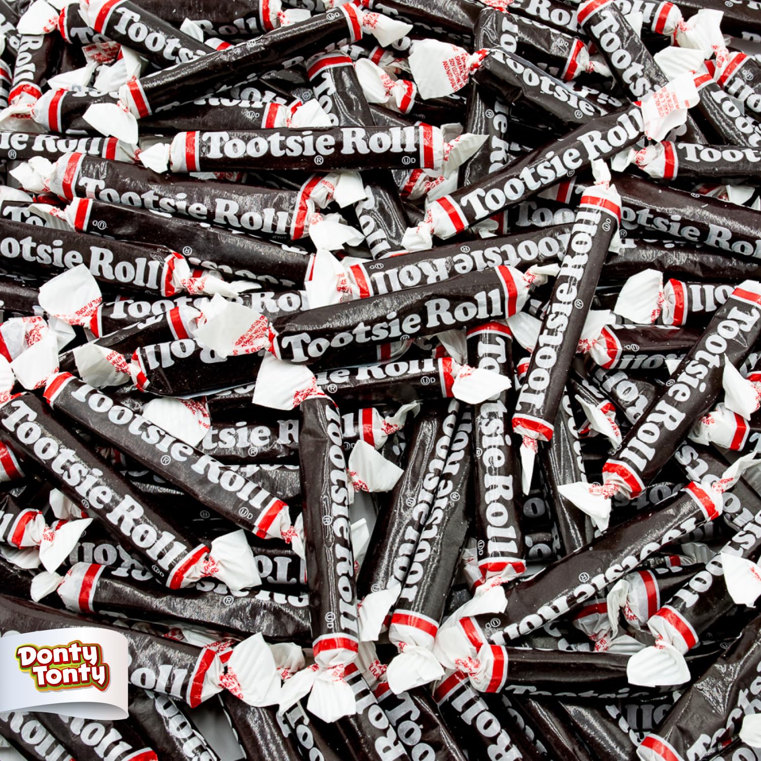 Donty-Tonty Juniors Long Taffy Candy bag front view for bulk sharing