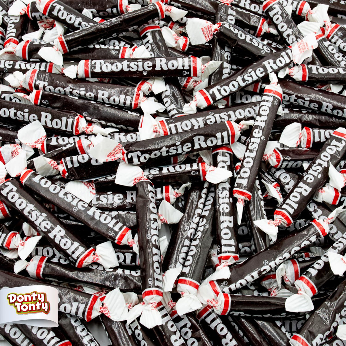 Donty-Tonty Juniors Long Taffy Candy bag front view for bulk sharing