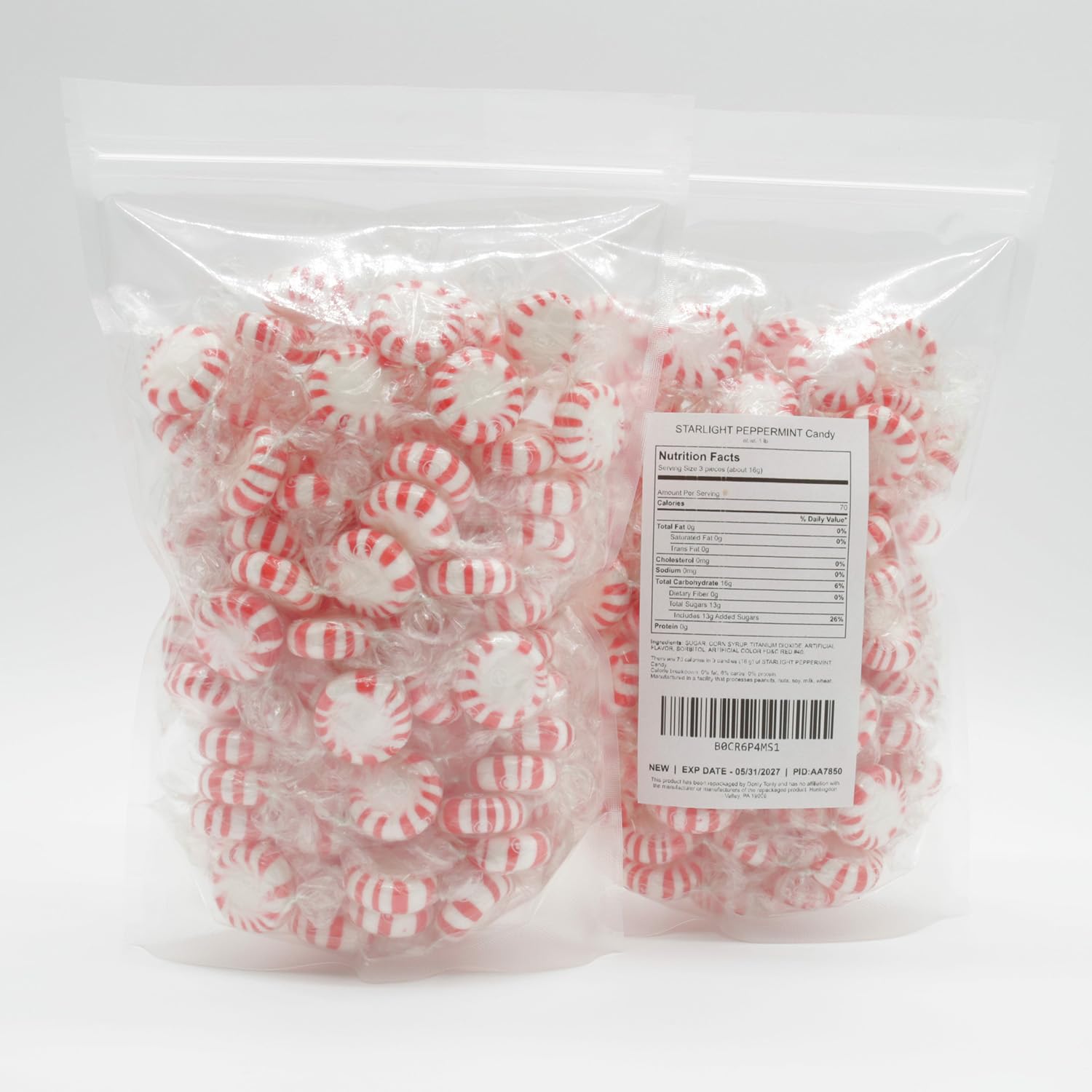 Donty-Tonty Starlight Peppermint Candy after-meal crisp flavor and cool finish.
