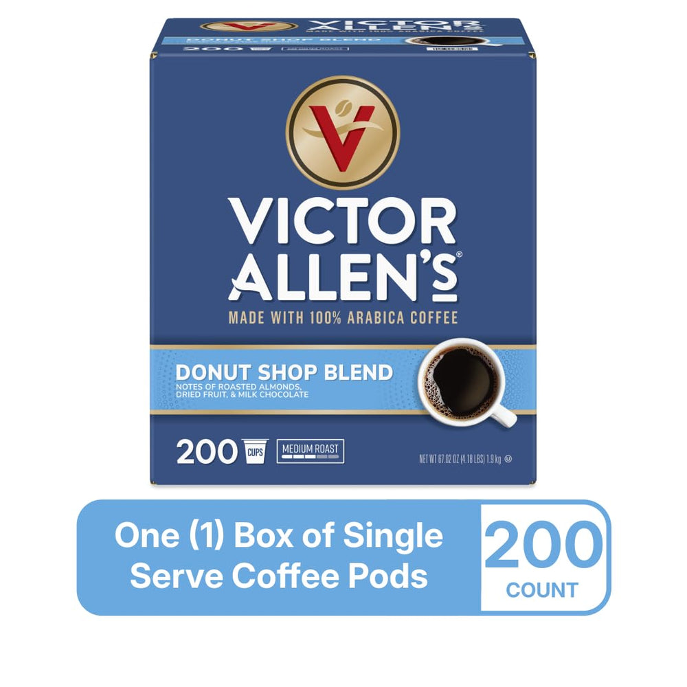 Medium roast Donut Shop Blend pods prepared for a balanced morning cup
