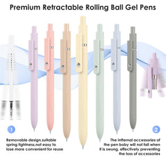 Donyang Gel Pens 7-pack soft grip enhances comfort during long writing sessions.
