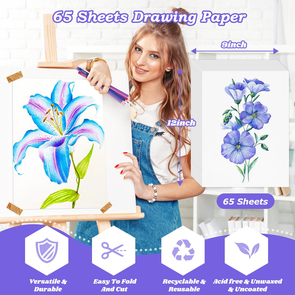 Donyang sketching paper 68lb sturdy surface for pencils and inks