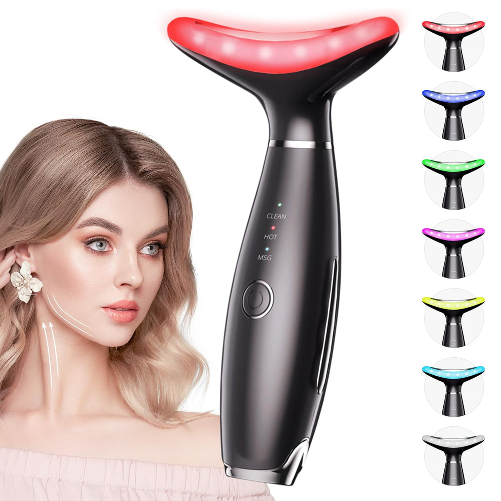 Dopsikn 7-color galvanic machine in use on the face showing the visual focus and contouring potential